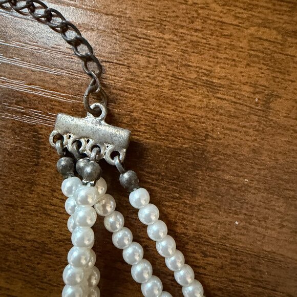 Set of 5 Faux Pearl and Beaded Necklace, one bracelet - Picture 6 of 16